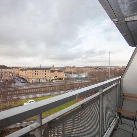 Beautiful Flat With Panoramic Views Over The City 글라스고 외부 사진